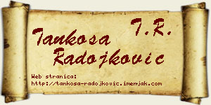 Tankosa Radojković vizit kartica